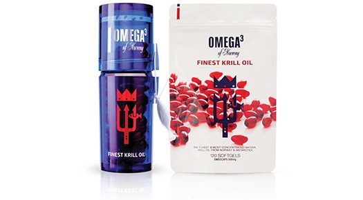 Red krill oil supplements and pills